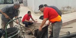 مقاطعة الحراش تواصل تنقية البالوعات