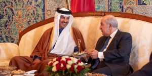 أمير دولة قطر يبارك لرئيس الجمهورية عبد المجيد تبون إعادة انتخابه لعهدة رئاسية جديدة