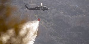 ميلة: إخماد حريق غابي باستعمال مروحيات الجيش