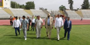 الأخير سيحتضن مباريات دورة الشان 2022.. وفد الكاف يرفع تحفظات حول ملعب الشهيد حملاوي