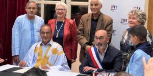 اتفاقية توأمة بين بلدية إيڤرى سور سين الفرنسية ودائرة ميجك الصحراوية