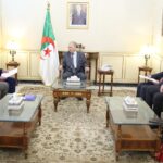 قوجيل يستقبل أعضاء البعثة الاستعلامية المؤقتة إلى ولاية تيارت