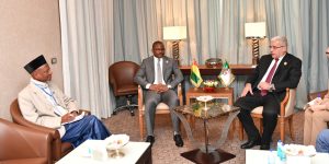 بوغالي يستقبل رئيس المجلس الوطني الانتقالي لجمهورية غينيا