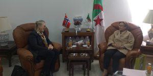 وزيرة التضامن تستقبل سفيرة النرويج بالجزائر