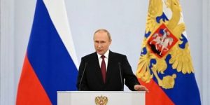 بوتين يتهم الغرب بالسعي للقضاء على روسيا