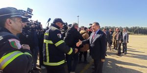 مرّاد ينقل تحيات الرئيس تبون ويشيد بالعمل الجبار الذي قام به فوج الحماية المدنية الموفد إلى سوريا