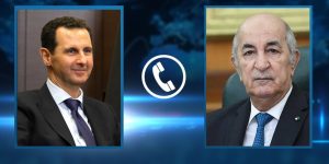 الرئيس السوري يشكر الرئيس تبون على موقفه النبيل