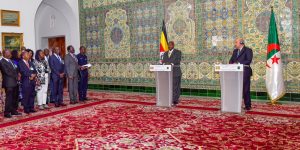 الرئيس تبون يعرب عن ارتياحه لتطابق وجهات النظر بين الجزائر وأوغندا