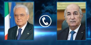 الرئيس تبون يتلقى اتصالا هاتفيا من نظيره الإيطالي