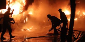 تلمسان : إخماد حريق مهول طال مستودعاً لتخزين الحفّاظات