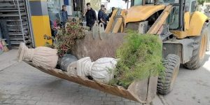 إزالة العوائق و الحواجز الموضوعة عشوائيا بالرويبة