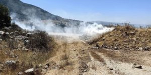 الاحتلال الصهيوني يلقي قنابل مسيلة للدموع في مزارع شبعا اللبنانية