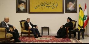 نصر الله يستقبل الأمين العام لحركة الجهاد الإسلامي الفلسطينية..