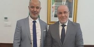 بلمهدي يستقبل رئيس اتحاد جمعيات الجزائريين بإيطاليا