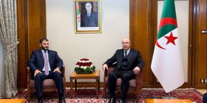 الوزير الأول يستقبل وزير الداخلية المكلف بحكومة الوحدة الوطنية لدولة ليبيا