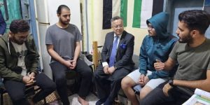 بداري يزور الطلبة الفلسطينيين بإقامة “طالب عبد الرحمان 2” ببن عكنون