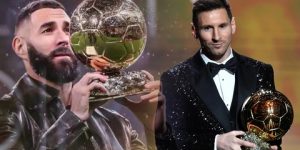 ميسي: بنزيما استحق التتويج بالكرة الذهبية