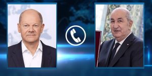 رئيس الجمهورية يتلقى مكالمة هاتفية من مستشار ألمانيا الاتحادية