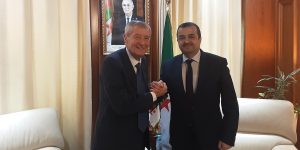 عرقاب يتباحث سبل التعاون مع رئيس المجمع الإيطالي “سي جي إي”