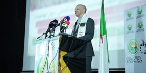 بن قرينة يؤكد في تجمع شعبي بتبسة: الجزائر رفعت السقف عاليا في نصرة المقاومة الفلسطينية ودعمها