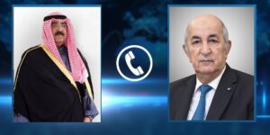 الرئيس تبون  يطمئن على صحة الشيخ نواف الأحمد الجابر الصباح