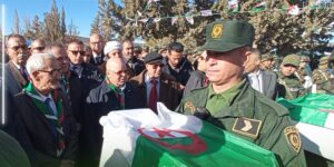 ربيقة يشرف على دفن رفات 49 شهيدا ببلدية ثليجان بولاية تبسة