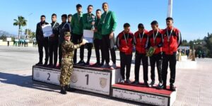 اختتام فعاليات البطولة الوطنية العسكرية ما بين المدارس للعدو الريفي