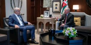 رئيس المجلس الشعبي الوطني يستقبل من طرف ملك الأردن
