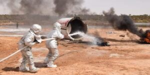 توقرت.. تنفيذ مناورة تطبيقية افتراضية لحادث سقوط طائرة