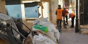 حملات التنظيف و التخلص من الردوم تحت مجهر والي  الحراش 