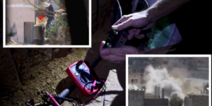 راقبوهم عن بعد أمتار.. مشاهد مثيرة لتفخيخ القسام منزلا وتفجيره بجنود الاحتلال