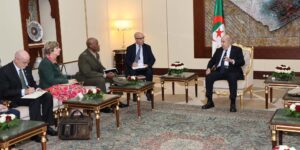 رئيس الجمهورية يستقبل قائد القيادة العسكرية الأمريكية في إفريقيا