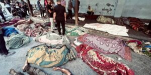 أكثر من 100 شهيد وعشرات المصابين بقصف الاحتلال مدرسة تؤوي نازحين في غزة