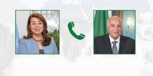 عطاف يتلقى اتصالا هاتفيا من المديرة التنفيذية لمكتب الأمم المتحدة المعني بالمخدرات والجريمة