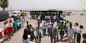 أبطال الجزائر في الأولمبياد يحظون باستقبال حافل