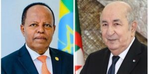 الرئيس تبون يهنئ رئيس جمهورية إثيوبيا بمناسبة انتخابه رئيساً للبلاد