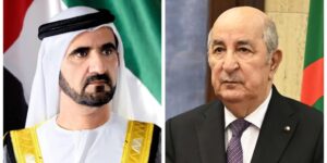 رئيس الجمهورية يتلقى التهاني من نائب رئيس دولة الإمارات حاكم دبي بمناسبة الذكرى الـ 70 لاندلاع الثورة التحريرية المجيدة