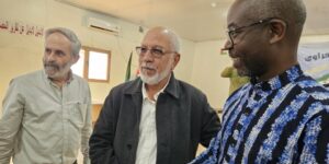 رئيس المجلس الوطني الصحراوي يستقبل حقوقيين من إسبانيا وكينيا