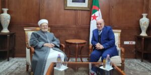 بلمهدي يستقبل خطيب المسجد الأقصى المبارك