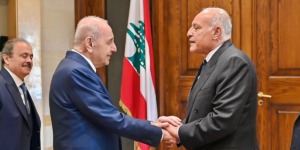 عطاف يستقبل من قبل رئيس مجلس النواب اللبناني