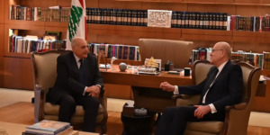 عطاف يؤدي زيارة مجاملة لنجيب ميقاتي