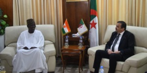 عرقاب يستقبل نظيره النيجري ويبحث معه تنفيذ المشاريع المشتركة وتطوير التعاون الطاقوي