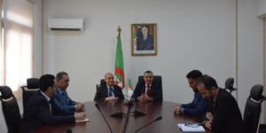 شايب يلتقي وزير البريد والمواصلات السلكية اللاسلكية