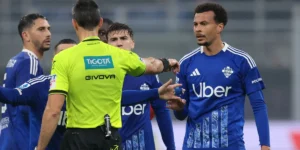 ديلي آلي يُطرد في أول مشاركة له مع كومو