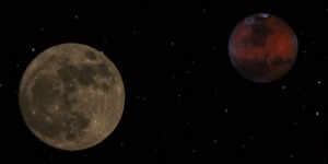 اقتران القمر بكوكب عطارد هذا المساء في الجزائر