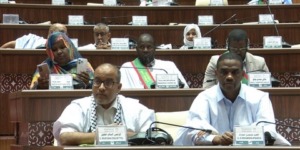 نواب موريتانيون يتظاهرون ضد الإبادة بغزة