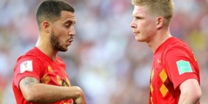 هازارد: دي بروين أحد أفضل اللاعبين في آخر 10 سنوات