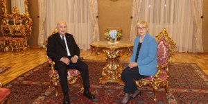 رئيس الجمهورية يجري لقاء وديا مع رئيسة جمهورية سلوفينيا بقصر بردو