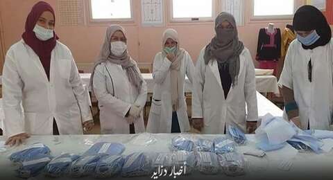 قسنطينة.. مستفيدون من قروض “أونجام” و”كناك” يتطوعون لإنتاج ألبسة واقية وكمامات