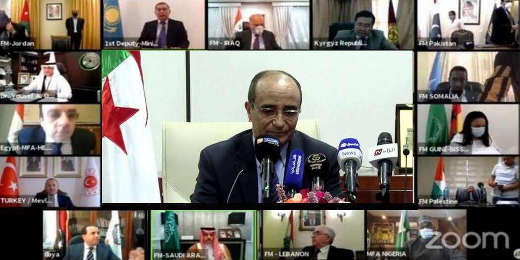 خلال اجتماع افتراضي لوزراء خارجية العالم الإسلامي… الجزائر تدعو المجتمع الدولي الى إدانة التصرفات الجائرة للاحتلال الإسرائيلي